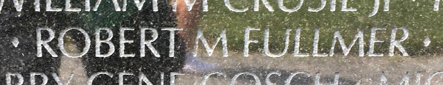 Vietnam Memorial Name engraving